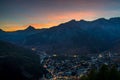 Bardonecchia sunset Royalty Free Stock Photo