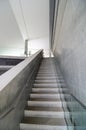 Bare concrete staircase