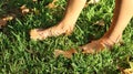 Bare feet grass Royalty Free Stock Photo