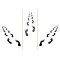 Bare Foot Print Footprint Footstep Silhouette Illustration Royalty Free Stock Photo