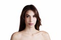 Bare Shoulder Portrait Skinny Attractive Latina Woman