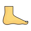 Barefoot fill inside vector icon which can easily modify or edit Royalty Free Stock Photo