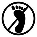 Barefoot not allowed