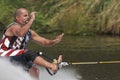 Barefoot Water Skier 04 Royalty Free Stock Photo