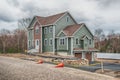 Just finished new house construction Royalty Free Stock Photo