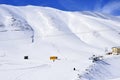 Barf Anbar, Fereydunshahr ski resort, Esfahan, Iran in the spring time Royalty Free Stock Photo