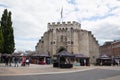 Bargate in Southampton with market stalls in Hampshire in the United Kingdom Royalty Free Stock Photo