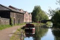 Barge, Cherry Tree, Leeds and Liverpool canal Royalty Free Stock Photo