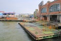 Barge of cijin island ferry pier