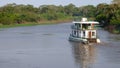 Barge in Fleuve. Bolivia, south America. Royalty Free Stock Photo