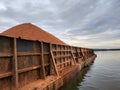 barge loaded with bauxite from Kalimantan Indonesia