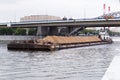 Barge with sand