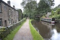 Barge and towpath