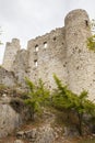 Ruins of old medieval castle of Bargeme in Provence France