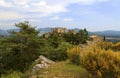 Bargeme and its Castle with Yellow Broom