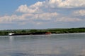 Barges on the Danube Royalty Free Stock Photo