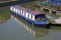 Barges in Tewkesbury marina Royalty Free Stock Photo