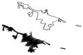 Bari City Italian Republic, Italy, Apulia map vector illustration, scribble sketch City of Bari map