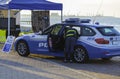 Bari, Italy - 6 April 2019: a traffic police crew present Royalty Free Stock Photo