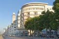 Bari, italy: coastal road on the adriatic sea Royalty Free Stock Photo