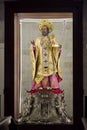 BARI, ITALY - JULY 11,2018, Statue of Saint Nicola inside of the cathedral of San Nicolas in Bari, Italy