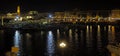 Bari night seafront