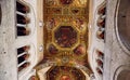 Bari, Puglia, Italy - April 30, 2019: Inside interior of Basilica of Saint Nicholas Basilica di San Nicola , a church in Bari. Royalty Free Stock Photo