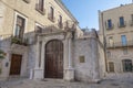 Baroque door in Bari, Italy