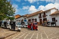 Heritage town Barichara, beautiful colonial architecture in most beautiful town in Colombia. Royalty Free Stock Photo