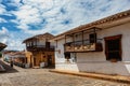 Heritage town Barichara, beautiful colonial architecture in most beautiful town in Colombia. Royalty Free Stock Photo