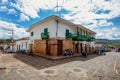 Heritage town Barichara, beautiful colonial architecture in most beautiful town in Colombia. Royalty Free Stock Photo