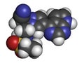 Baricitinib janus kinase (JAK1 & JAK2) inhibitor drug molecule. Under development for treatment of rheumatoid arthritis, psoriasis