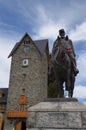 Bariloche, Argentina. Bronze statue in homage to General Roca in Bariloche Civic Center