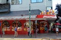 Bariloche, Argentina. Famous store of Bariloche, Mamushka chocolate shop and ice cream factory Royalty Free Stock Photo