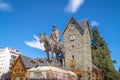 Civic Center Centro Civico and main square in downtown Bariloche - Bariloche, Patagonia, Argentina Royalty Free Stock Photo