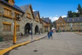 BARILOCHE, ARGENTINA - march 24, 2018:Civic Centre, Centro Civico and main square in downtown Bariloche City San Carlos Royalty Free Stock Photo