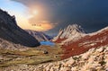 Bariloche, Argentina - scenic sunrise on a mountain trail