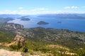 Bariloche city viewed from the top