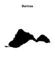 Barinas outline map Royalty Free Stock Photo