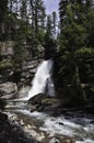 Baring Falls Glacier National Park Montana Royalty Free Stock Photo