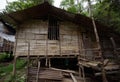 View of Penan huts in Bario.