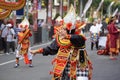 Baris dadap dance from Bali at BEN Carnival Royalty Free Stock Photo