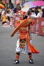 Baris dadap dance from Bali at BEN Carnival Royalty Free Stock Photo