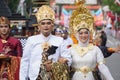 Baris dadap dance from Bali at BEN Carnival Royalty Free Stock Photo