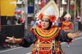 Baris dadap dance from Bali at BEN Carnival Royalty Free Stock Photo