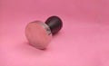 Barista Equipment coffee tamper on pink background Royalty Free Stock Photo