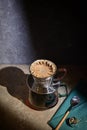 Barista Hot Coffee Drip Maker Royalty Free Stock Photo