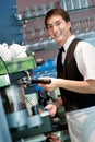 Barista Making Coffee Royalty Free Stock Photo