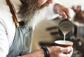 Barista Prepare Coffee Working Order Concept Royalty Free Stock Photo