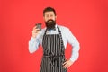 Barista at work. Various local chains and franchises do lot of take away business. Coffee to go. Barista giving coffee Royalty Free Stock Photo